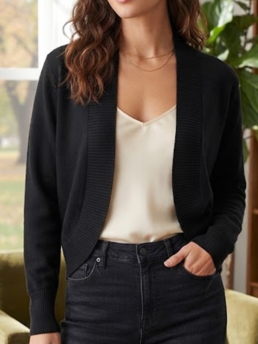 Merona Black Cardigan Sweater